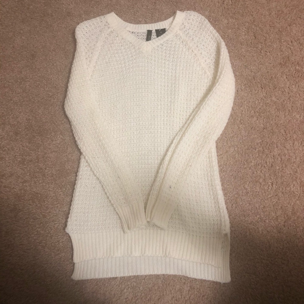 White Sweater Kids Medium Lightweight